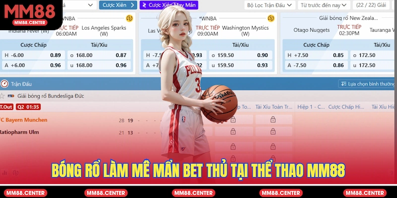 Bóng rổ làm mê mẩn bet thủ tại Thể Thao MM88